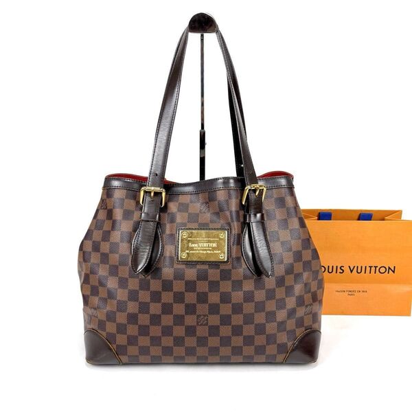 LOUISVUITTON ルイヴィトン ダミエレザー N51204 ハムステッドMM トートバッグ ハンドバッグ ブラウン