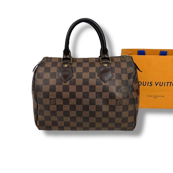 ルイヴィトン スピーディ25 LOUIS VUITTON ハンドバッグ ダミエレザー エベヌ ミニボストンバッグ