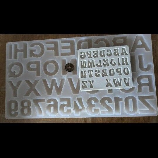 アルファベット シリコンモールド レジン ハンドメイド DIY モールド 推し活