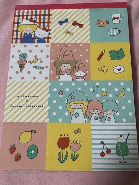 mizutama×サンリオ メモ帳