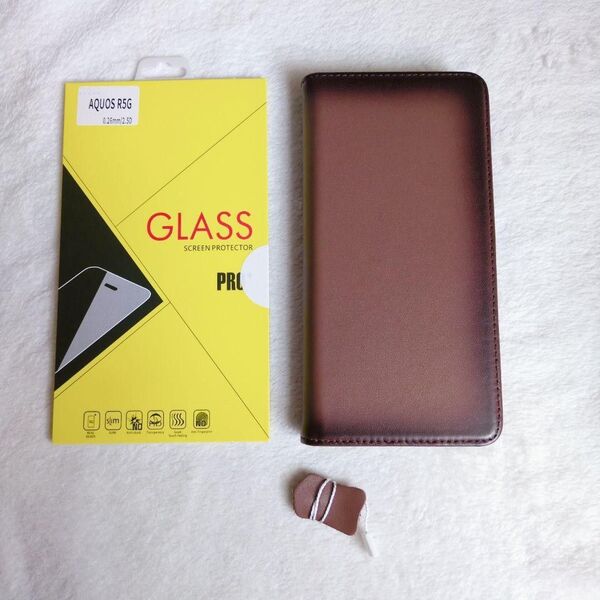 人気商品☆Esperanza 本革AQUOS R5G手帳型ケース スマホケース