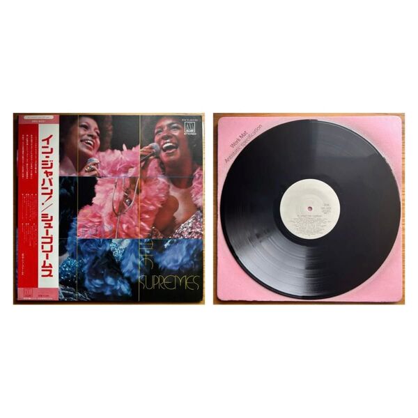 シュープリームス ライブインジャパン 国内オリジナル盤 白ラベルプロモ LP