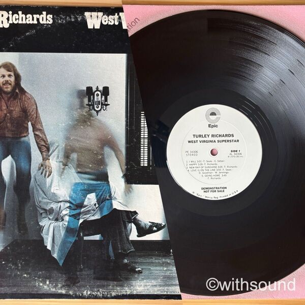 USオリジナル 白ラベルプロモ ターリーリチャーズ 1976 EPIC PE 34306 LP レコード