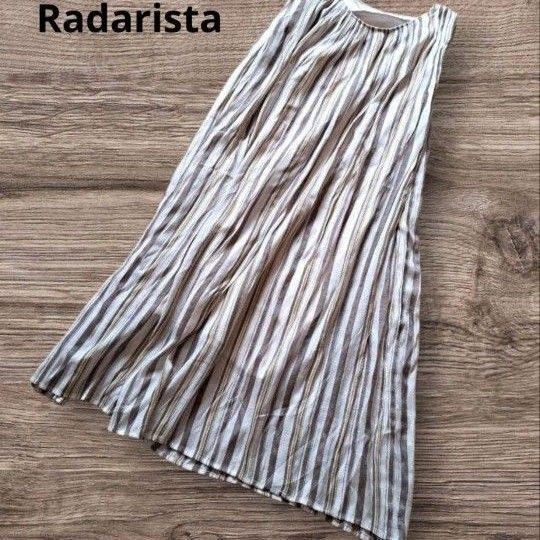 Radarista ストライプ ノースリーブロングワンピース