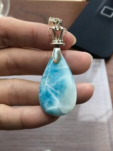 lalima-. type pendant top blue natural stone pendant top 