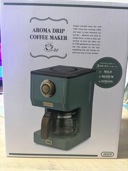 Toffy アロマドリップコーヒーメーカー K-CM5-SG (SLATE GREEN)