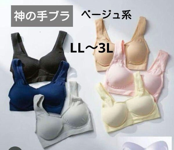 訳あり品 女の欲望 神の手ブラ 3枚セット LL〜3L ブラジャー
