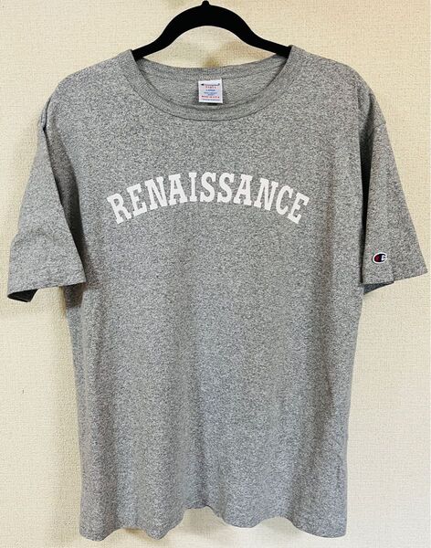 Champion Tシャツ T1011 グレー サイズL 別注デザイン USA製