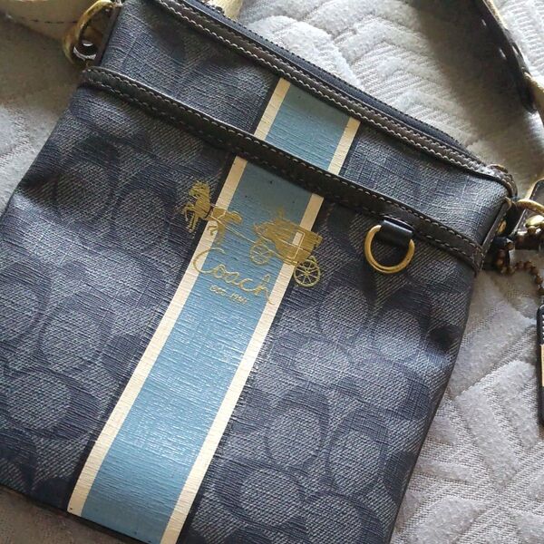 COACH ショルダーバッグ ネイビー