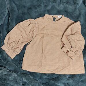 Hudson honey M チェック柄 半袖シャツ