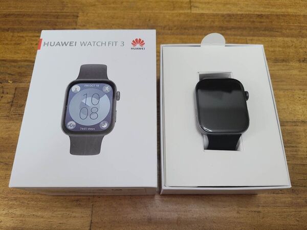 HUAWEI WATCH FIT 3 ブラック 美品 付属品あり バッテリー良好