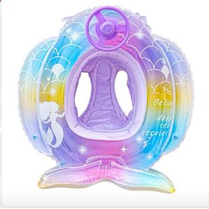 浮き輪 水遊び 空気ビニール 赤ちゃん キッズ 足入れ ハンドル付き
