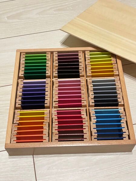 モンテッソリー 色板 第3の箱 知育玩具 美品