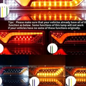 トラック LEDテールランプ シーケンシャル テールランプ LED 左右