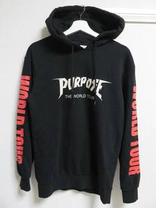 H&M×Justin Bieber Purpose Stadium Tour パーカー 黒 ブラック XS エイチ&エム×ジャスティンビーバー パーパス ツアー