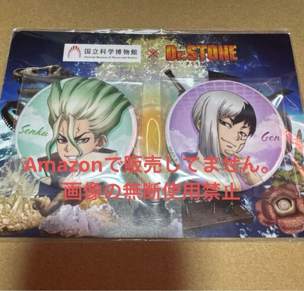 Dr.STONE ドクターストーン ドクスト 国立科学博物館 コラボ 限定品 缶バッジセット 石神千空 あさぎりゲン