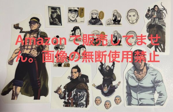 ゴールデンカムイ ゴールデンカムイ展 フレークシール ウォールステッカー 杉元佐一 アシリパ 白石 谷垣 キロランケ 房太郎 尾形