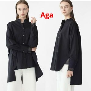 ヤマダヤ 福袋 Aga アーガ バックタックバンドカラーシャツ ブラック 黒