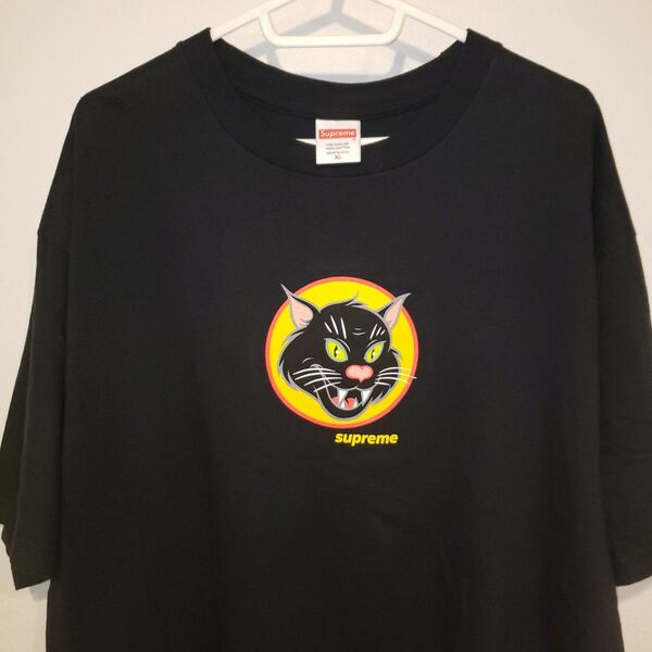 【希少 XLサイズ】ブラックキャットTee シュプリーム Tシャツ 黒