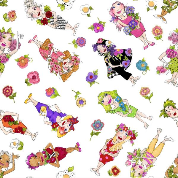 ロラライハリス生地 FlowerGgrl Toss