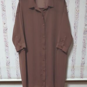 ジャヴァコーポレーション リップスター ロングシャツ ブラウス チュニックブラウス 7分袖 サイズ9号
