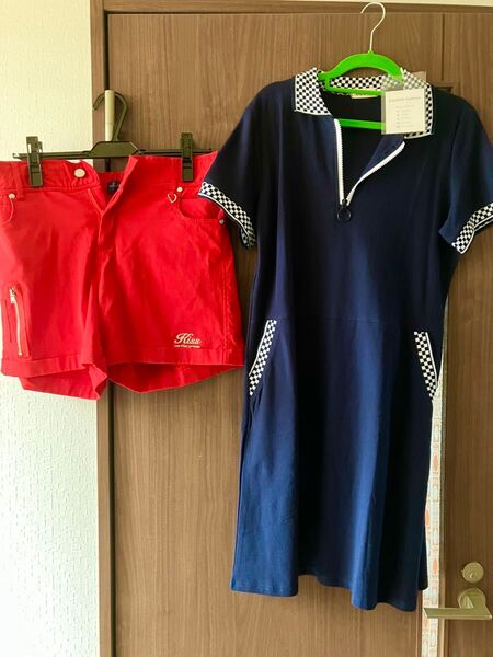 Kiss on the green ショートパンツとワンピース 2点セット