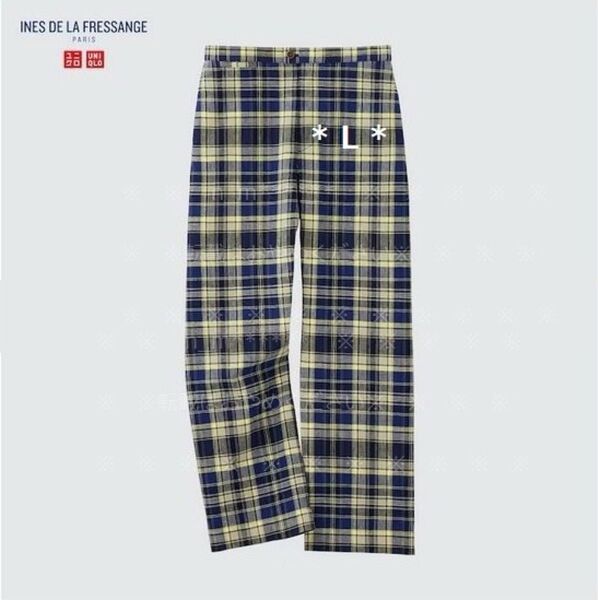リネン コットン イージーパンツ(チェック)INES DE LA FRESSANGE UNIQLO