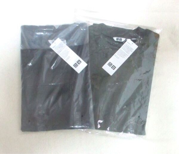 UNIQLO U エアリズムコットンオーバーサイズボーダーTシャツ(5分袖)&エアリズムコットンクルーネックTシャツ(長袖)