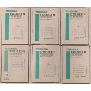 30本 新品未開封 東芝 コンパクト形蛍光灯 ユーラインフラット 13形 昼白色 TOSHIBA FWL13EX-N 13w