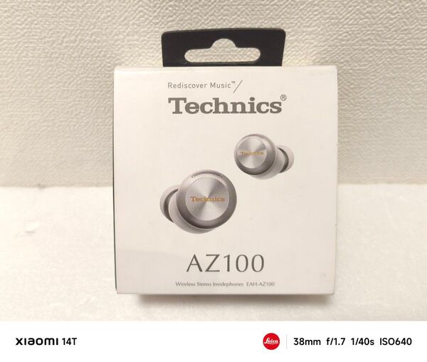 美品 Technics EAH-AZ100 シルバー ワイヤレスイヤホン