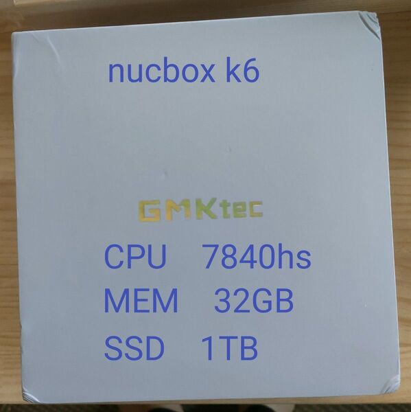 新品 7840hs RADEON 780M 32GB DDR5 1TB Nvme SSD GMKtec Nucbox K6
