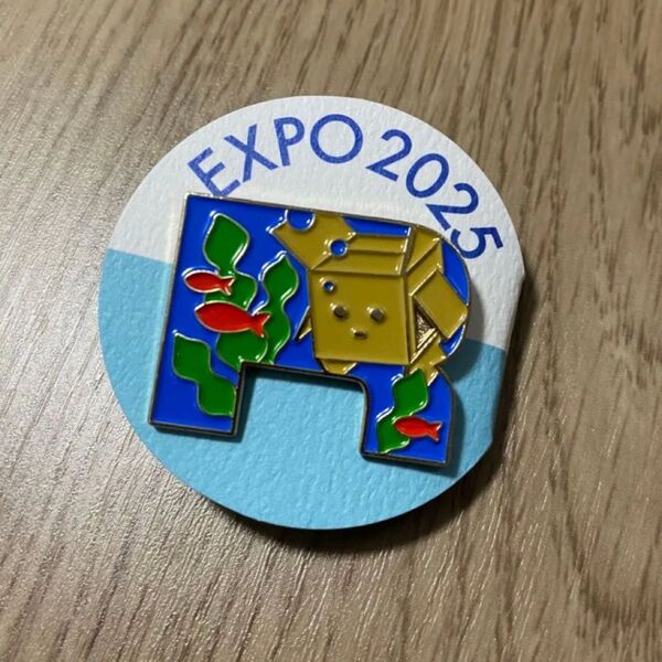 EXPO2025 大阪 関西 万博 ブルーオーシャンドーム レンゴー 非売品 ピンバッジ ノベルティ ブルーオーシャン ②
