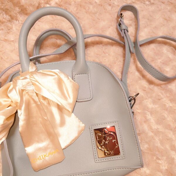 ちいかわ ハチワレ ボストン ショルダーバッグ ブルー しまむら限定品