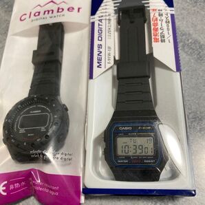 カシオ 腕時計 ブラック アラーム・ストップウォッチ機能 デジタルウォッチ