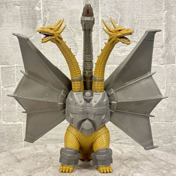 当時物 メカキングギドラ 1991 フィギュア ソフビ 東宝 キングギドラ BANDAI 高さ約30センチ ゴジラ