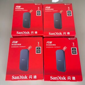 SANDISK PSSD 外付けSSD 1TB Type-C 最大2000Mb/s 携帯電話とパソコン対応 4個セット