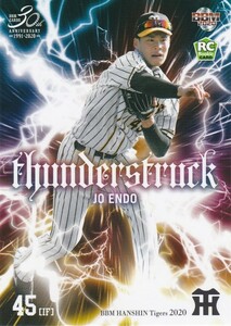 BBM 2020 阪神タイガース 遠藤成 T80 Thunderstruck