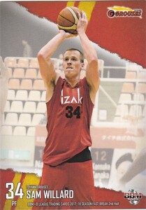 BBM×B.LEAGUE 2017-18 2nd サム・ウィラード 125 レギュラーカード