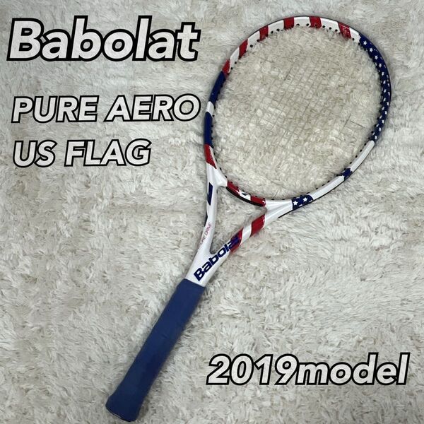 ☆限定品☆ Babolat PURE AERO 2019 USフラッグ 300g G2