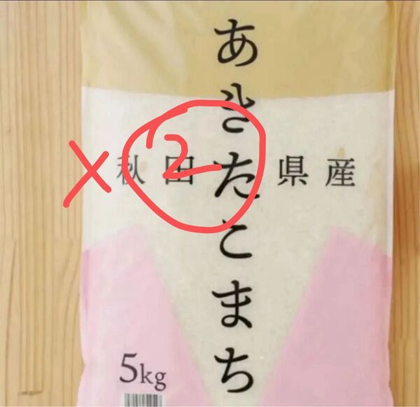 秋田県産 あきたこまち 5kg 1袋 精白米 2袋