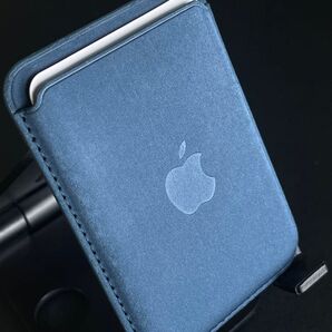 【値下げ不可】iPhone MagSafe ファインウーブンウォレット 青 ブルー