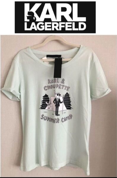 新品タグ付き カールラガーフェルド Tシャツ