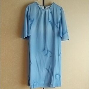 vintage 空色 ロングワンピース ぼかし