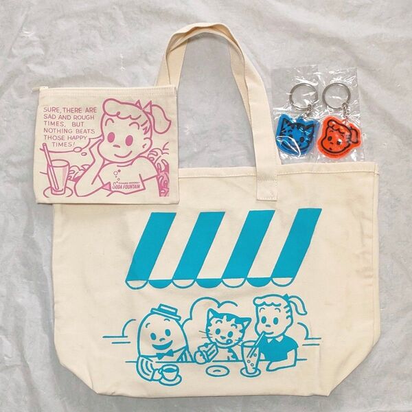 オサムグッズ OSAMU GOODS トートバッグ&ポーチ&キーホルダー 2個 4点セット