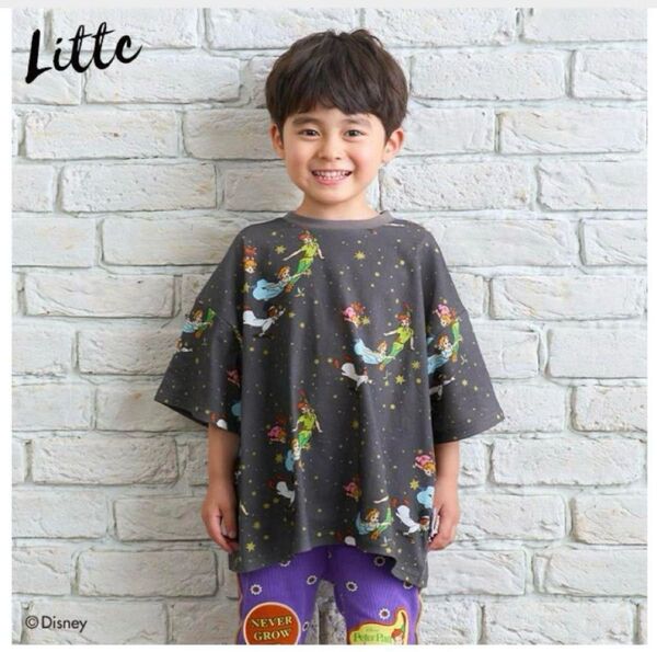 LITTC LINK@ リトシー ピーターパン Tシャツ 90cm 兄弟リンク 半袖Tシャツ ディズニー
