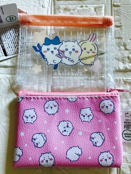【 新品未使用】ちいかわ メッシュポーチ コインパース 2点セット ちいかわ ハチワレ うさぎ
