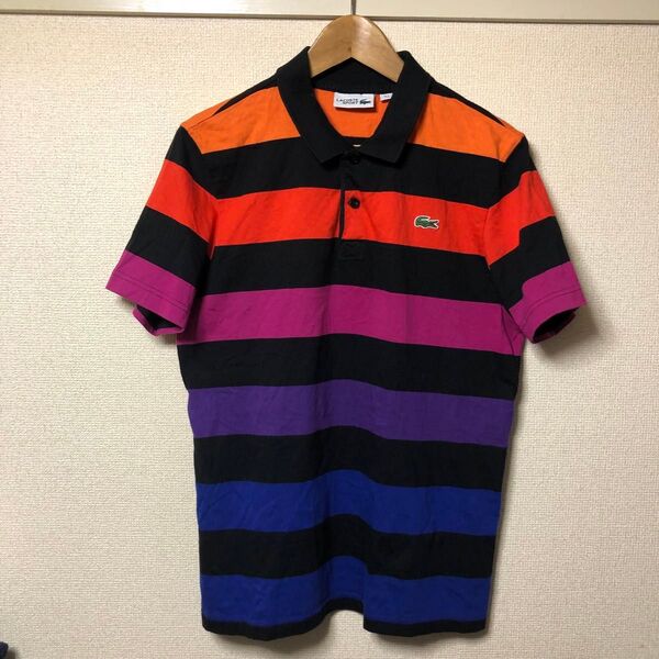 ラコステ ボーダー Tシャツ マルチ ポロシャツ