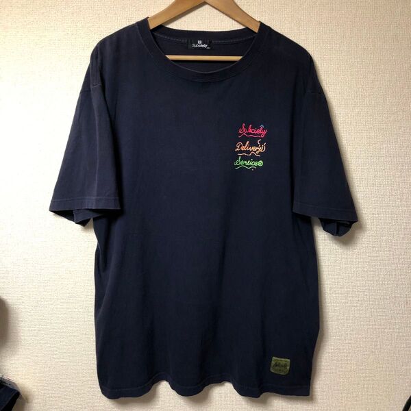 サブサエティ 刺繍 ロゴ Tシャツ