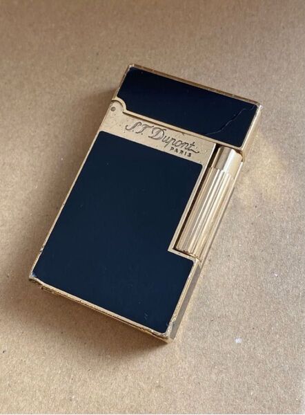 ST.Dupont デュポン ガスライター ゴールドandブラック ライン2