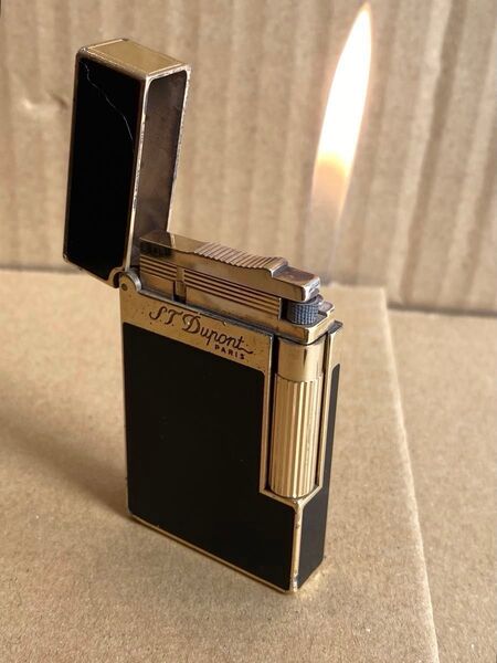 ST.Dupont デュポン ガスライター ゴールドandブラック ライン2